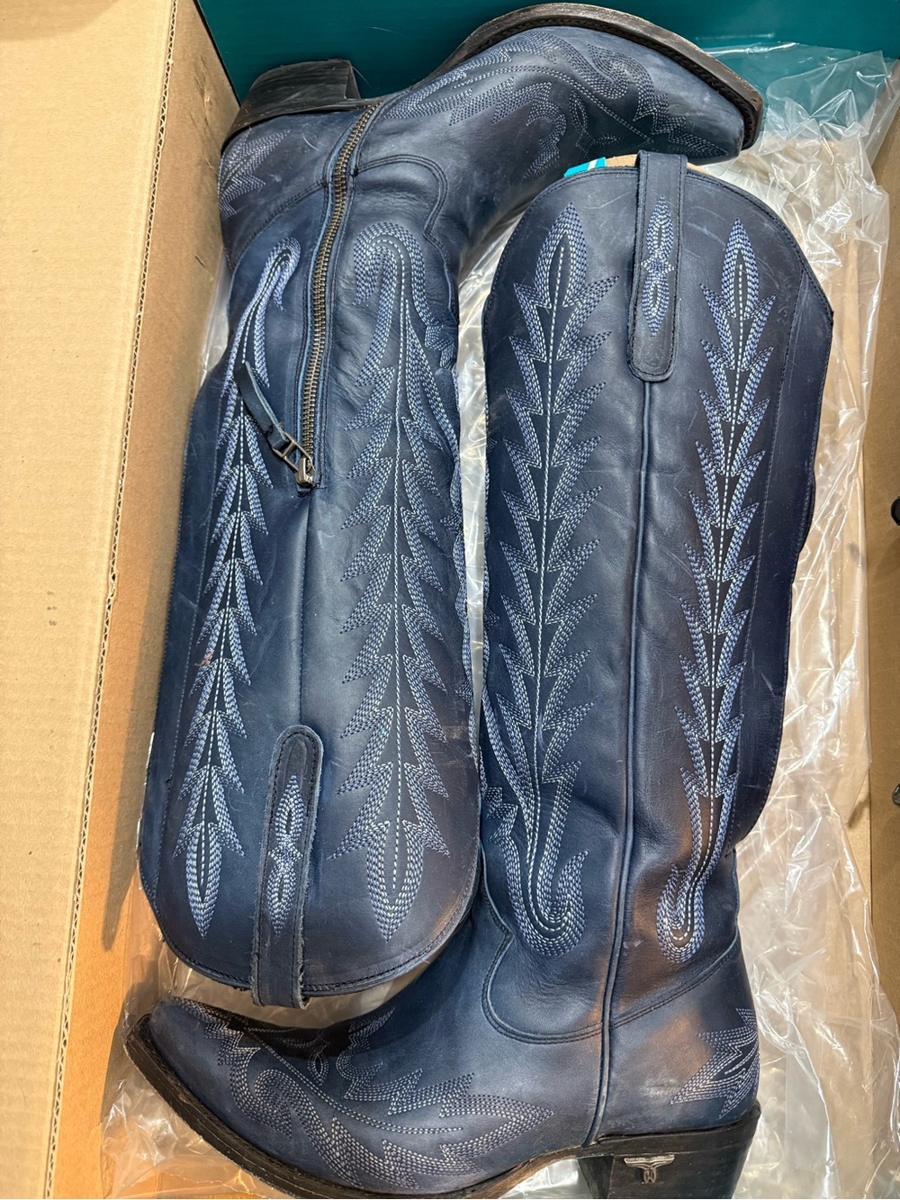 Navy Lane Boots